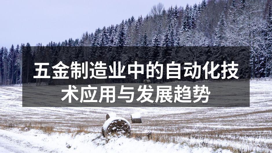 五金制造业中的自动化技术应用与发展趋势